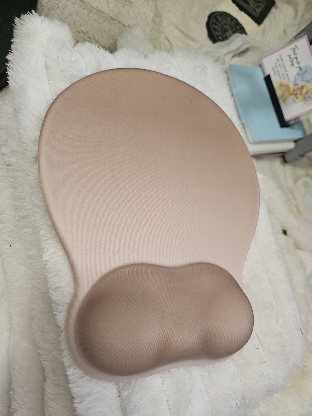 Novelty  Pink Boon Mouse Pad with Wrist Rest